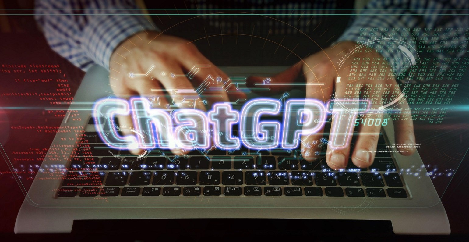 "ChatGPT" spelled out on top of a keyboard